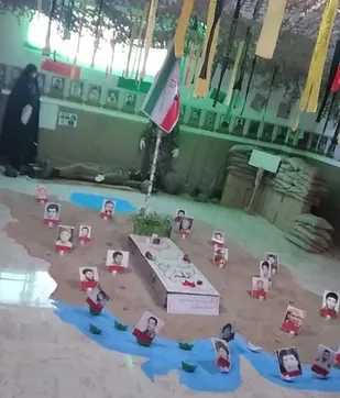 برپایی نمایشگاه یادواره دفاع مقدس در شهرقدس