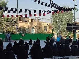 مراسم عزاداری علی بن موسی الرضا (ع) توسط پاسگاه اطهر حوزه نرجس خاتون ناحیه مرکزی یزد