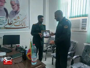 دیدار فرمانده حوزه بسیج شهید باهنر بخش سندرک با فرمانده نیروی انتظامی بخش سندرک&nbsp;