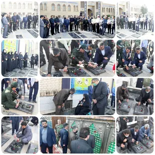 عطرافشانی و گلباران مزار شهدای پیشوا