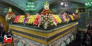 گل&zwnj;آرایی بارگاه ملکوتی رضوی/ 500 هزار شاخه و بوته توسط ناذران و تولیدکنندگان گل و گیاه کشور اهدا شد + عکس