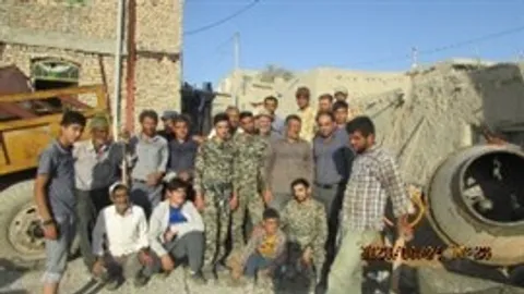 تکمیل مسجد روستای استاد به همت بسیجیان پایگاه سلمان فارسی