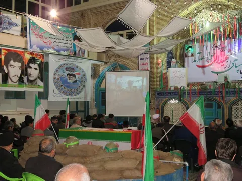 اولین یادواره دو شهید گمنام شهر زاویه به روایت تصویر