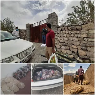 توزیع ۶۰ بسته معیشتی و ده تن پیاز در بین نیازمندان روستای درگزسیاهو