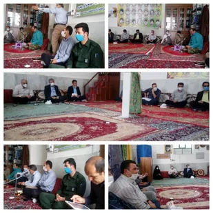 برگزاری جلسه پیشرفت و آبادنی در راستای بهره گیری از پتانسیل ها و ظرفیت های دهستان فرومد