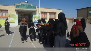مسابقه تیراندازی با تفنگ بادی پایگاه مقاومت بسیج حورا روستای باچه