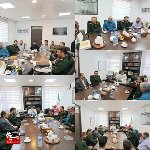 دیدار فرمانده ناحیه مقاومت بسیج کارون با فرماندار شهرستان به مناسبت هفته دولت