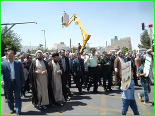 راهپیمایی مردم آذرشهر در روز قدس