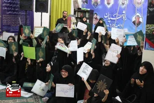 برگزاری اجتماع کودکان حسینی درپی هتک حرمت به ساحت مقدس قرآن کریم در شهرک پیام ماهدشت+تصاویر