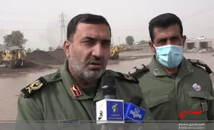 سپاه تا زمان اجرایی کردن موارد سیل بند در منطقه حضور دارد