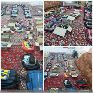 اجرای پویش کیف مهربانی در روستای اسفیدان بجنورد