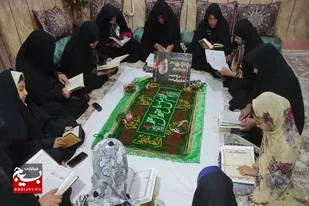 خواهران بسیجی با قرآن و صلوات یاد شهید رئیسی را گرامی داشتند