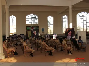 بازآموزی و تجلیل از سربازان وظیفه ناحیه مقاومت بسیج بینالود درمحل فرهنگسرای مزار شهدای طرقبه