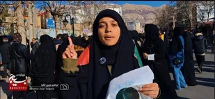 رجز خوانی دختر شجاع کهگیلویه و بویراحمدی برای ترامپ + (فیلم)