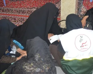 خدمت رسانی بسیج جامعه پزشکی در منطقه بازفت