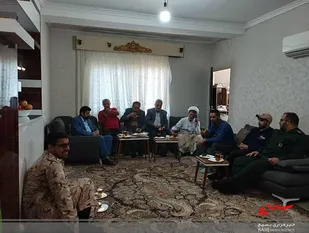 دیدار مسئول دفتر نمایندگی، ولی فقیه در بابلسر با خانواده شهدا