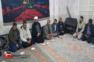 دیدار مسئول بسیج سازندگی سپاه انصارالحسین(ع) همدان با خانواده مرحومه پاسدار مریم نظری