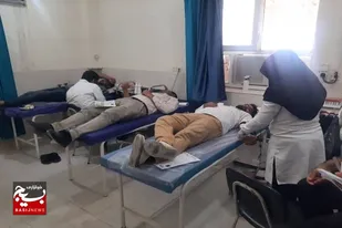 برگزاری رزمایش نذر و اهدای خون توسط بسیج جامعه زنان شهرستان خنج