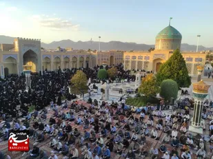طنین قرائت دعای عرفه در کاشمر + تصاویر