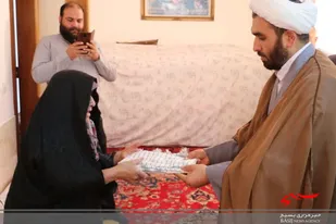 دیدار مسئولان سپاه ناحیه دامغان با خانواده شهید روحانی &laquo;مجتبی مطلبی نژاد&raquo;