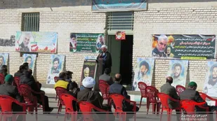 مراسم گرامیداشت سالگردشهادت سردارسلیمانی درشهرحسن آباد