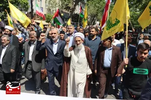 راهپیمایی&zwnj; مردم مرکز استان در محکومیت کشتار کودکان مظلوم غزه
