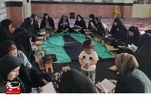 آیین انس با قرآن کریم به مناسبت رحلت امام(ره) در&zwnj; روستای جزیره شمالی