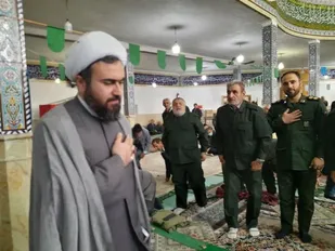 حضور پاسداران سپاه حضرت قمر بنی هاشم فیروزکوه (ع) در نماز جمعه