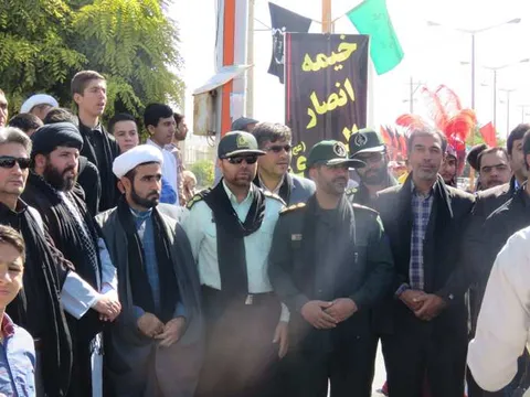 آیین سیاه پوش کردن شهرستان شیروان برگزار شد