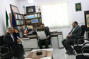 دیدار مدیر امور شعب بانک رسالت با فرماندهی سپاه استان سمنان