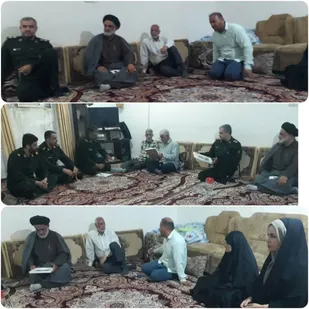 دیدار و سرکشی از خانواده معظم شهیدان والامقام خرمشهری