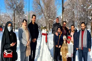 جشنواره آدم برفی در بهار برگزار شد