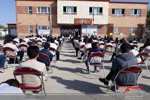 زنگ مقاومت در مدرسه علامه حلی کبودراهنگ به صدا درآمد
