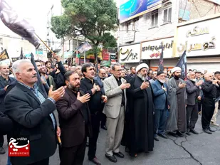 اجتماع مردم ساوجبلاغ در پاسداشت شهدای خدمت به روایت تصویر