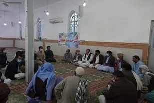 برپایی میز خدمت به همت حوزه ثارالله سپاه شهرستان خاش