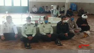 مراسم یادبود شهدای ناو &laquo;کنارک&raquo; در حرم شهدای گمنام شهرستان کوهبنان برگزار شد