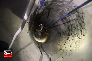 نجات سگ گرفتار در داخل چاه ۱۵ متری در جاده ملایر