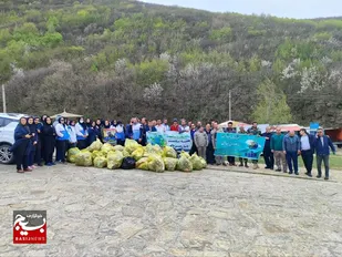 تفرجگاه اندبیل خلخال از وجود زباله&zwnj;ها پاکسازی شد