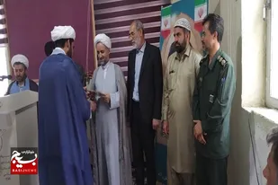 آیین تکریم و معارفه مسئول دفتر نمایندگی ولی فقیه در ناحیه مقاومت بسیج سپاه زر آباد