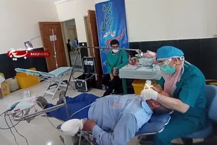 خدمتگزاری بیش از ۶۰۰ جهادگر درمانی بسیج جامعه پزشکی در مراسم تشییع رهبر انقلاب در مشهد مقدس