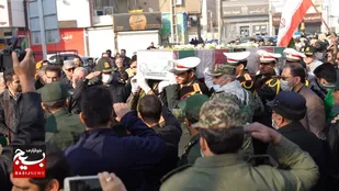 شهید گمنام دفاع مقدس در ورامین تشییع شد