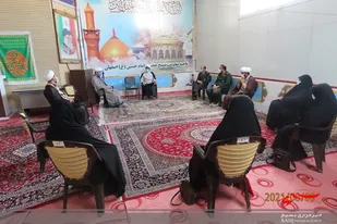 جلسه توجیهی رابطین نمایندگی ولی فقیه در ناحیه امام حسین (ع)
