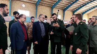 تجهیز پایگاه های مقاومت بسیج شهرستان قدس به وسایل ورزشی