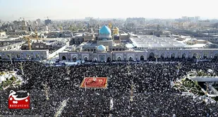 شکوهِ نماز عید سعید فطر در حرم مطهر رضوی+تصاویر