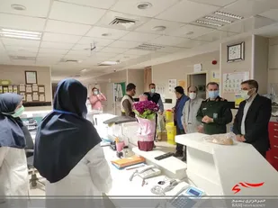 دیدار نوروزی فرمانده سپاه کربلا با کادر درمانی
