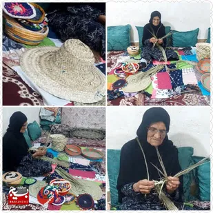 فعالیت معیشتی بانوی هنرمند صنایع دستی روستای چم کلگه هندیجان