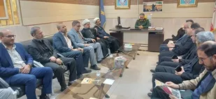 حضور پرشور مسئولان ادارات شهرستان هویزه در ناحیه مقاومت بسیج و تبریک هفته بسیج