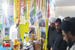 بازدید مسئولین شهرستان فامنین از نمایشگاه اسوه