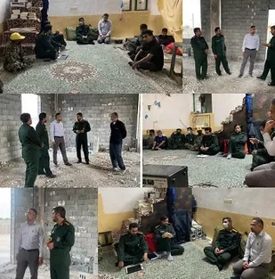 بازدید فرمانده سپاه بندرخمیر از مسجد علی بن ابیطالب (ع)پل اسلام آباد