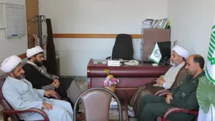 دیدار مسئول نمایندگی ولی فقیه سپاه نینوا با رئیس تبلیغات اسلامی گنبد